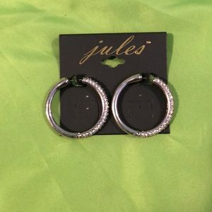 Jules hoop earrings, New!